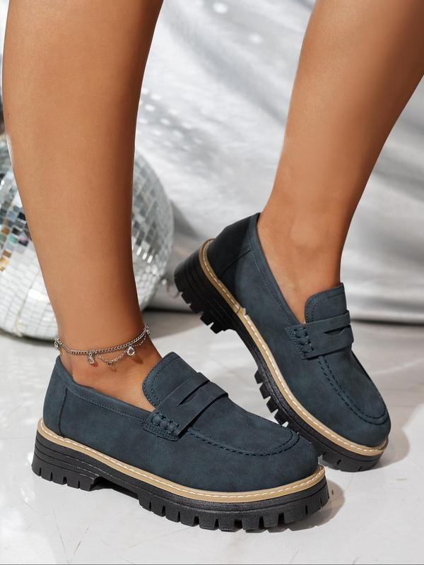 Sieviešu biezas zoles mokasīni