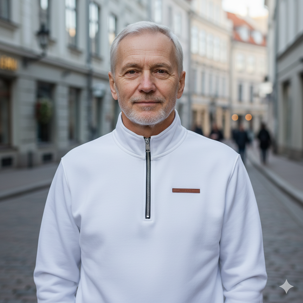 Roberts pusrāvējs džemperis