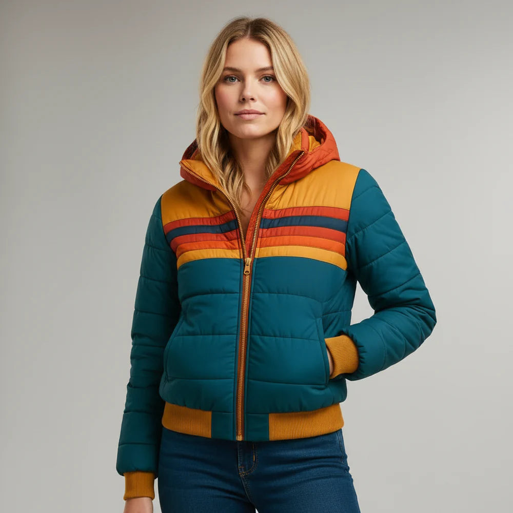 Elīna sieviešu ziemas jaka ar kapuci